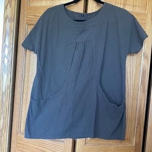 Linen smock top